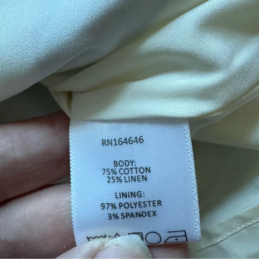 Mestiza New York Seville Midi Skirt Sz 12 Santorini Stripe Linen Blend NWT - Picture 11 of 12